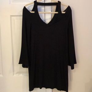 Chaser Black Cold Shoulder Dress